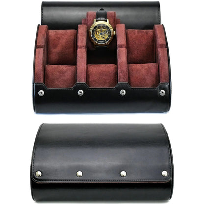 6 Slot Watch Case Storage Box for collectors ,Watch Travel Case Portable Storage Watch Display Holder for Wristwatches