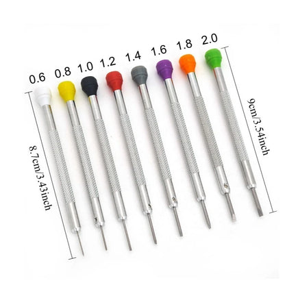 8pcs Watch Flat Small Screwdriver Set For Watch Repair Maintanance Precision Watchmaker Screwdriver Professional Watches Tools
