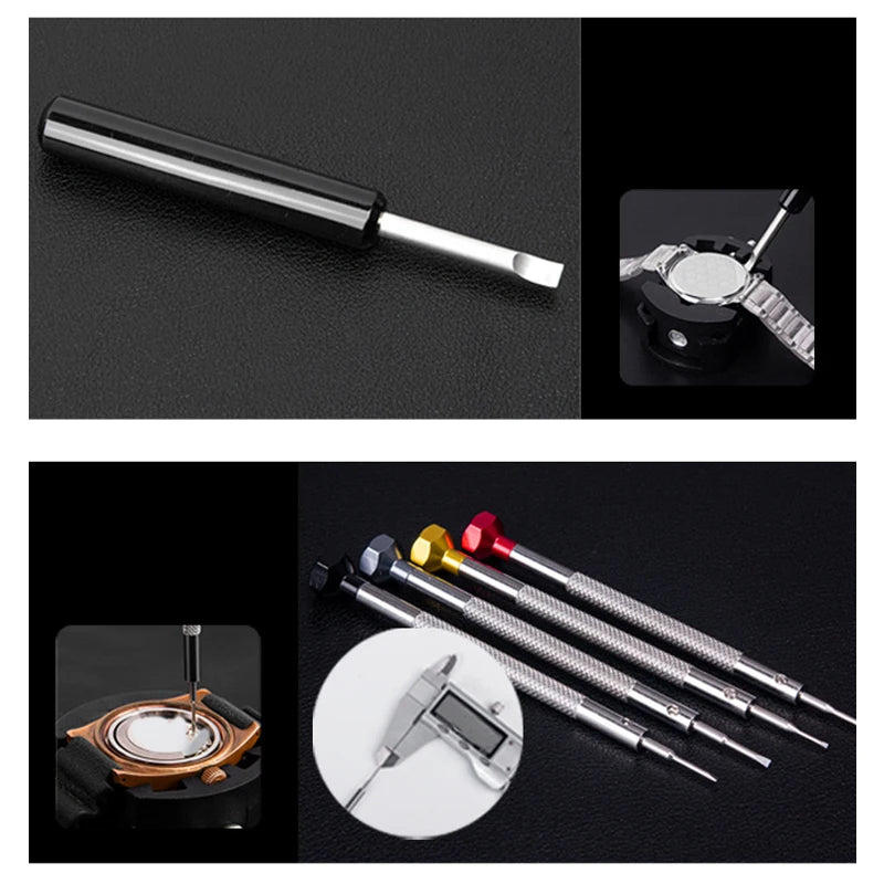 Watch Repair Tool Kit / Link Pin Remover / Shell Opener / Watch Battery Replacement / Strap changing Set
