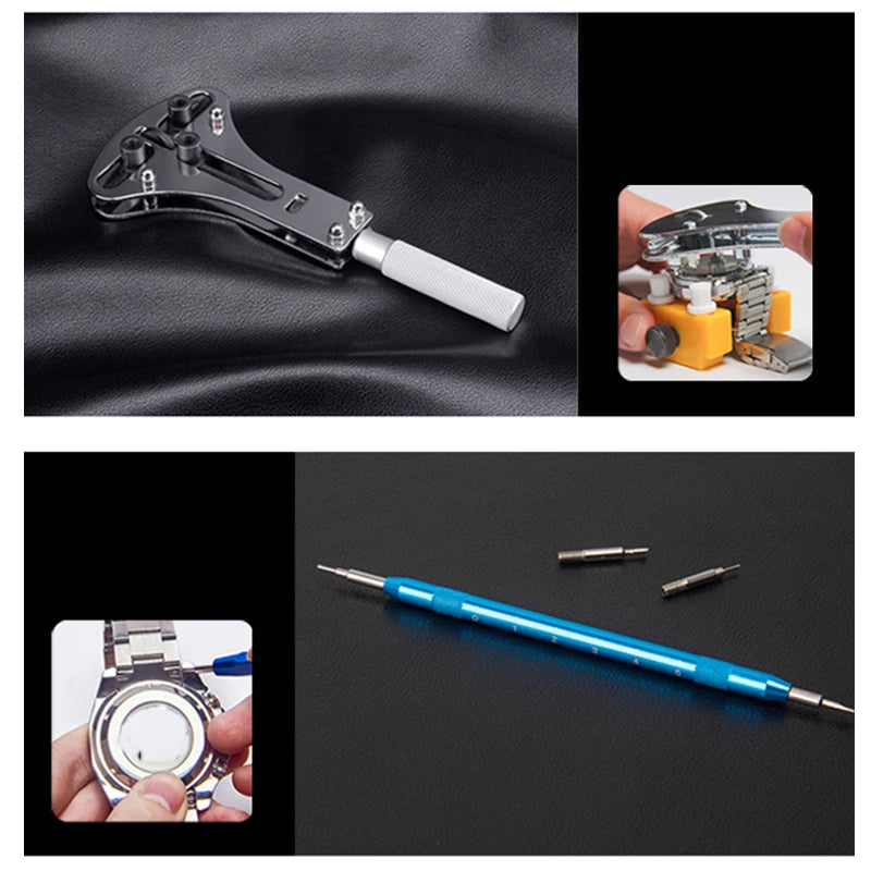 Watch Repair Tool Kit / Link Pin Remover / Shell Opener / Watch Battery Replacement / Strap changing Set