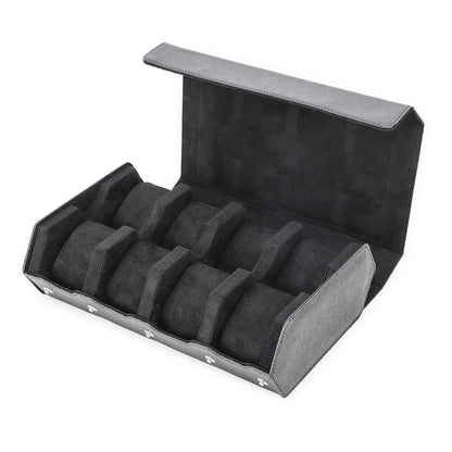 Genuine Leather Watch Travel Case 6/8 Slot Watch Roll Case Organizer Display Storage Box