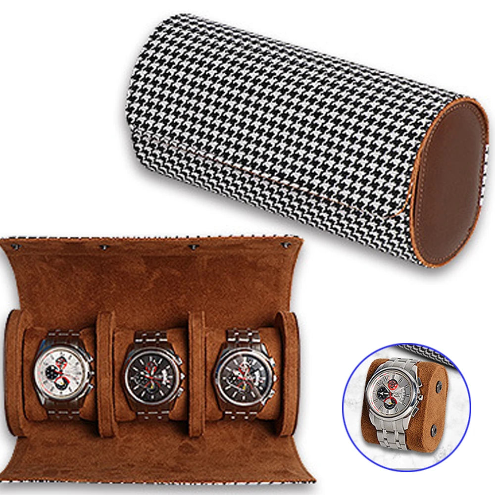 The dutchlady Watch Roll Travel Case-1/2/3 Slot