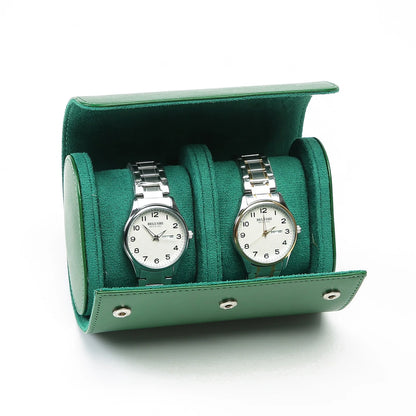 Leather Watch Roll 1 2 3 slots Luxury Genuine Storage Box Travel Bag Watch Case Gift Box Watch Pouch For Men Women