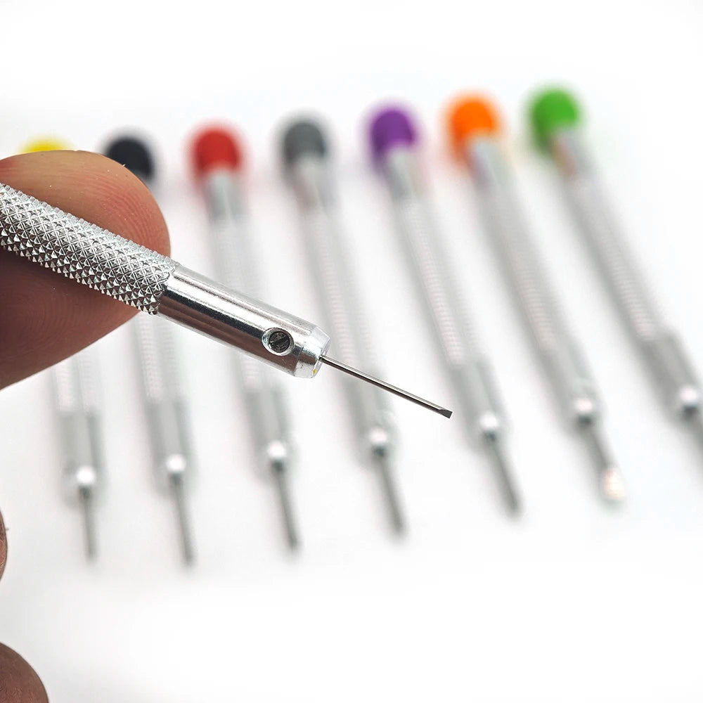 8pcs Watch Flat Small Screwdriver Set For Watch Repair Maintanance Precision Watchmaker Screwdriver Professional Watches Tools