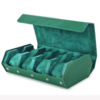 Genuine Leather Watch Travel Case 6/8 Slot Watch Roll Case Organizer Display Storage Box