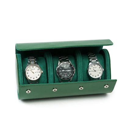 Leather Watch Roll 1 2 3 slots Luxury Genuine Storage Box Travel Bag Watch Case Gift Box Watch Pouch For Men Women