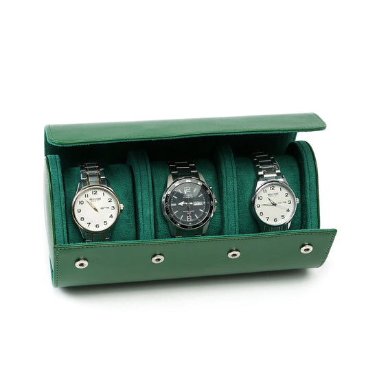Leather Watch Roll 1 2 3 slots Luxury Genuine Storage Box Travel Bag Watch Case Gift Box Watch Pouch For Men Women