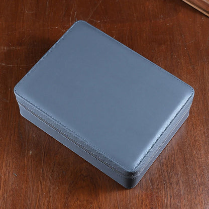 Watchangels full grain Leather Watch Box 8 Slot Alcantara